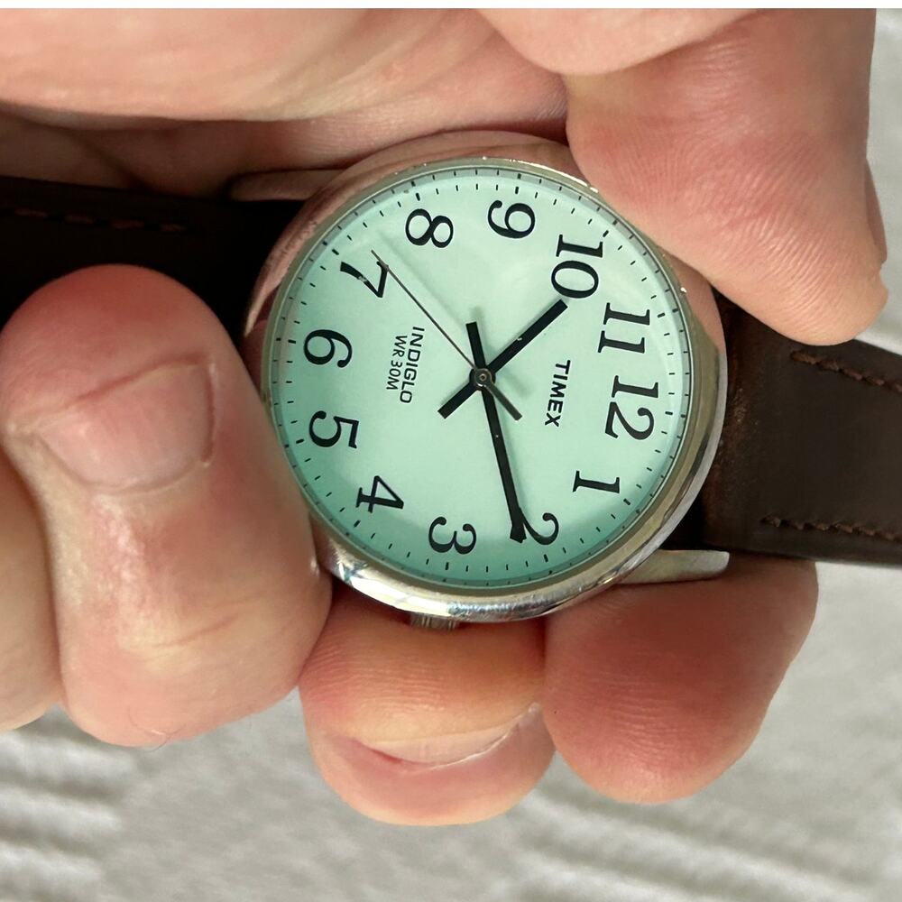 Timex Easy Reader 35mm Indiglo New Battery & Strap - Picture 5 of 12